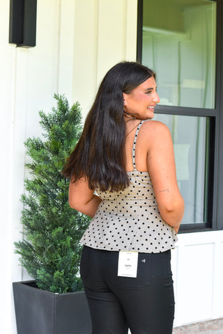 Polka Fit Flare Top