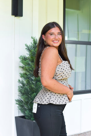 Polka Fit Flare Top