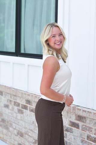 Lace Detail Cami - Ivory