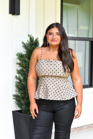 Polka Fit Flare Top