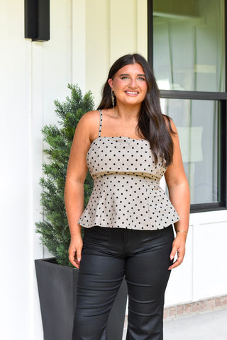 Polka Fit Flare Top