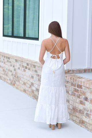 Eyelet Cutout Dress