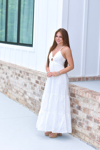 Eyelet Cutout Dress
