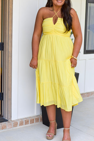 Tiered Midi - Lemon