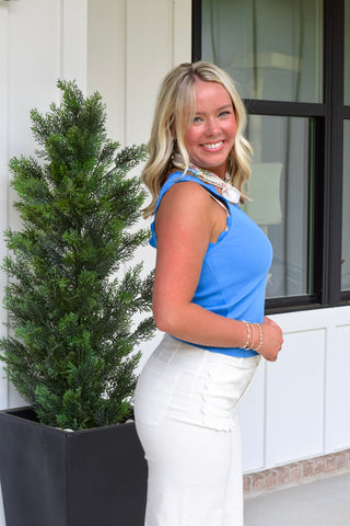Scallop Wave Tank - Blue