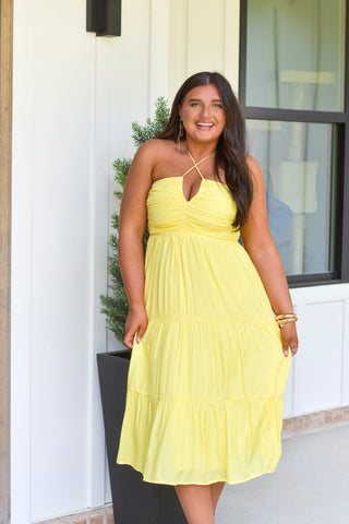 Tiered Midi - Lemon