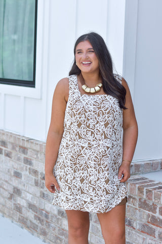 Chenille Embroidered Dress