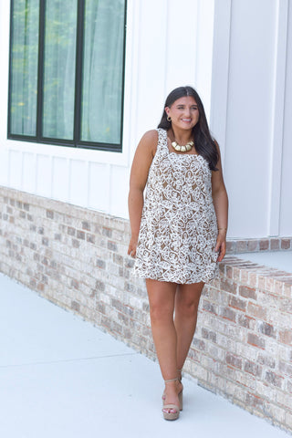 Chenille Embroidered Dress