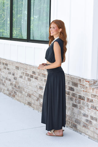 Soft Skirt Set - Black