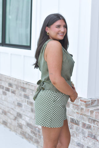 Lex Halter Top - Olive