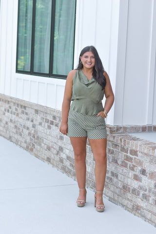 Lex Halter Top - Olive