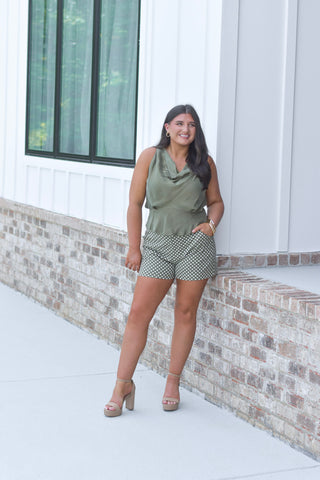 Lex Halter Top - Olive