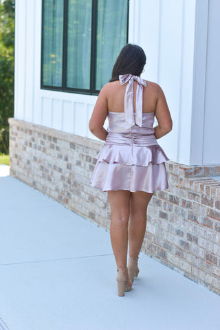 Rose Halter Dress