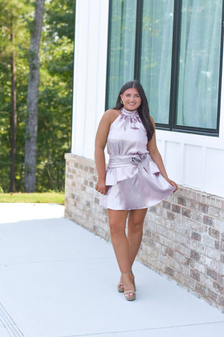 Rose Halter Dress