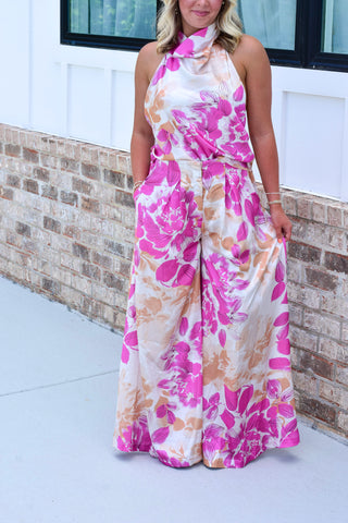 Fuchsia Floral Set