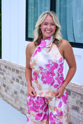 Fuchsia Floral Set