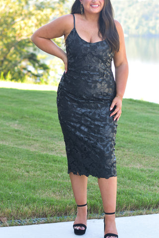 Faux Lace Midi