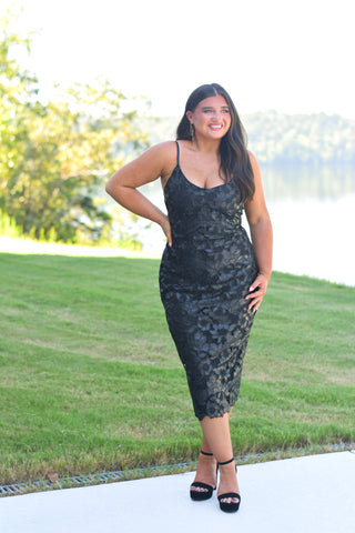 Faux Lace Midi