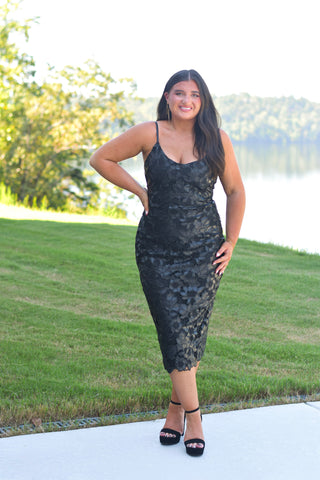 Faux Lace Midi