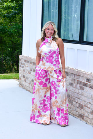 Fuchsia Floral Set