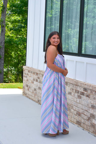 Pastel Stripes Maxi