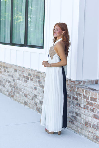 Colorblock Pleats