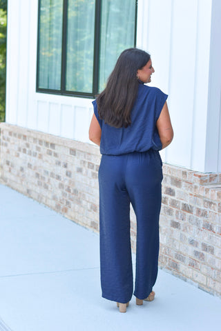 Navy Pant Set