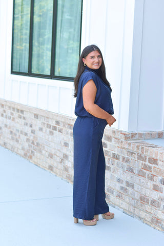 Navy Pant Set
