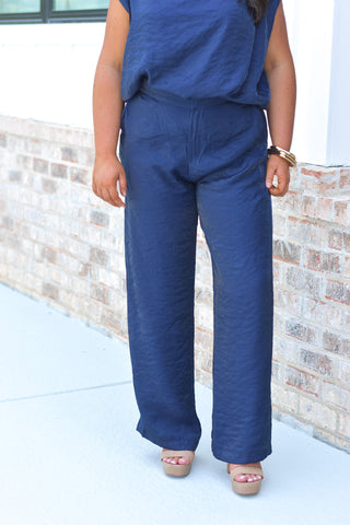 Navy Pant Set