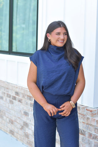 Navy Pant Set