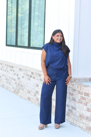 Navy Pant Set