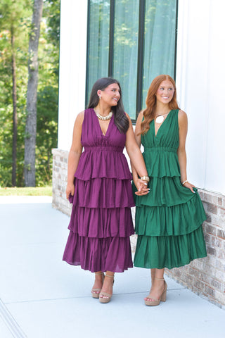Ruffle Maxi - Emerald