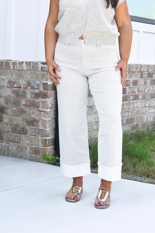 Cuffed Crop Denim