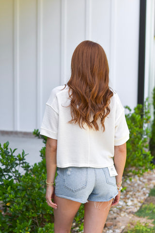 Button Knit - Cream