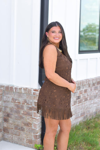 Brown Suede Mini