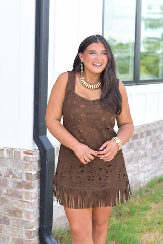 Brown Suede Mini