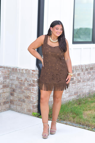 Brown Suede Mini