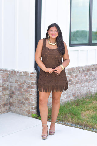 Brown Suede Mini