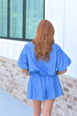 Blue Polka Bubble Set
