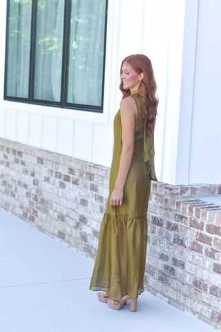 Organza Maxi - Olive