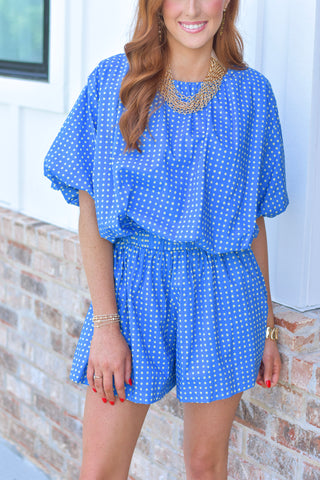 Blue Polka Bubble Set