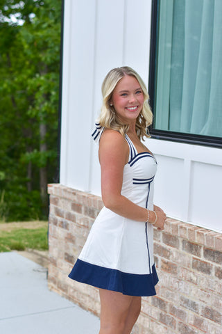 Navy Bow Dress