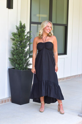 Ruched Midi - Black