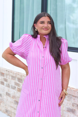 Pink Stripe Maxi