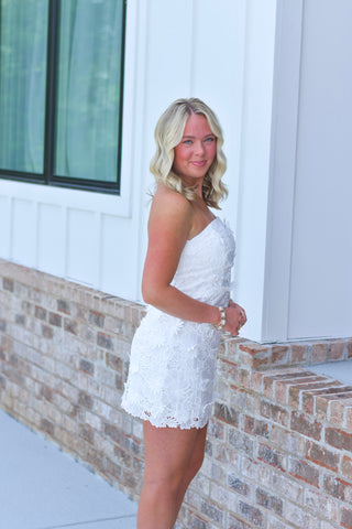 White Floral Dress