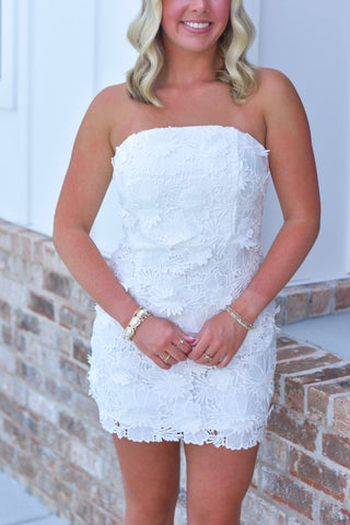 White Floral Dress