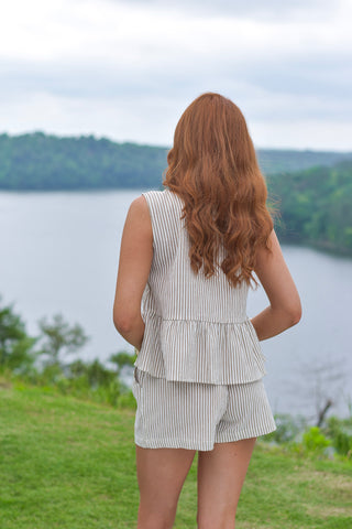 Mocha Stripe Set