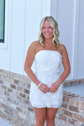White Floral Dress