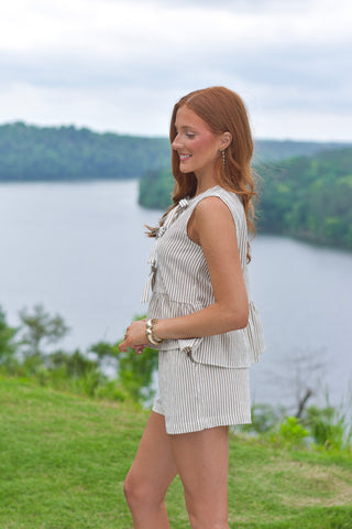 Mocha Stripe Set