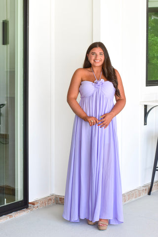 Floral Detail Maxi - Lavender